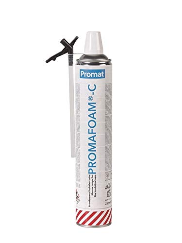 PROMAFOAM C - Schiuma a base poliuretanica adatta alla sigillatura di sistemi resistenti al fuoco quali giunti, aperture, piccoli varchi fra muratura ed elemento di chiusura.