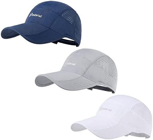 Geyanuo Running Hat for Women Men, Quick Drying Baseball Cap, Unstructured Mesh Outdoor Workout Hat, Sports Hat