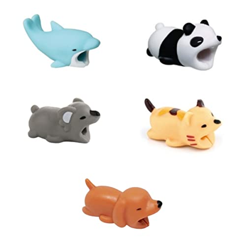 Protector Universal De Cable De Datos Para Teléfonos Móviles De Animales Lindos, Ahorro De Cable Creativo, Para Evitar Daños En El Cable,Compatible Con La Mayoría De Los Cables...