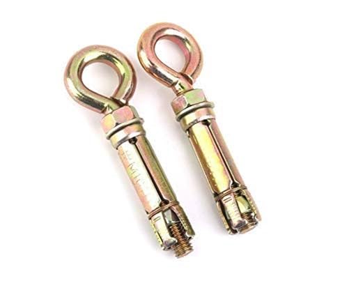 Pmw - Expansion Screws Closed Hook Anchor Bolts for Wall Concrete Brick, Gold, Set of 2 (16mm)-picture-12