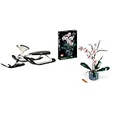 STIGA Snowracer Curve GT Rennrodel Lenkschlitten für Kinder und Erwachsene & Lego 10311 Icons Orchidee