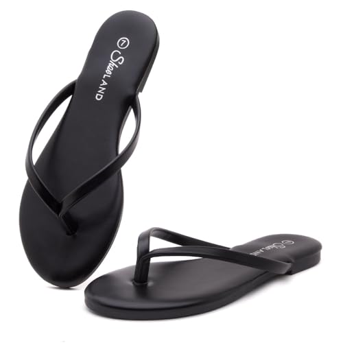 Shoe Land 196002 Womens Falema Flip Flops Casual Thong Flat Sandals Slip thumb #1
