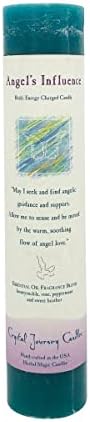 CRYSTAL JOURNEY Candle Pillar Angels Influence, 1 EA