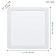 EGLO LED Einbaustrahler Fueva 5, L x B 21,6 cm, LED Spot aus Stahl und einer Kunststoff Leuchtfläche, LED Einbauleuchte in Weiß, Einbaustrahler LED flach, geringe Einbautiefe 26 mm, neutralweiß