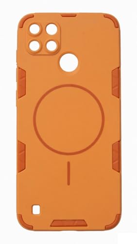 Image of Shock Proof Heavy Protection Cover for Realme C21Y | 360 Degree Protection Case Cover for Realme C21Y - Orange
