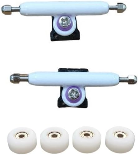 Leefai Diapasón Tucks 32MM ancho con tuercas de bloqueo, incluye 4 ruedas de rodamiento CNC Ultra Spin y destornillador, aspecto perfecto y