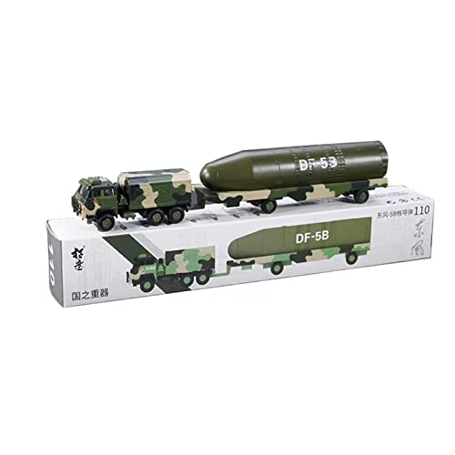 Modelo vehículo misil Dongfeng 5B metal 1:100 miniatura 4