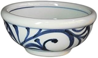 砥部焼 梅山窯 3寸玉縁鉢（外唐草）