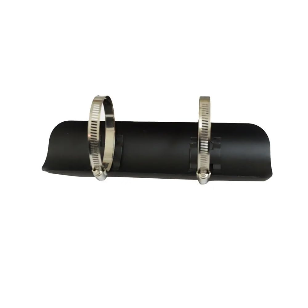 Scudo Termico Scarico Moto Copertura Dello Scudo Termico Del Tubo Del Silenziatore Di Scarico Moto Protezione Del Tallone Copertura Protettiva Dello Scarico Universale Dritta Nera