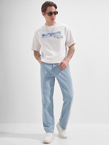 Image of Highlander Men Men's Straight Relaxed Fit Jeans | Stretchable | Everyday Comfort & Style| Jeans for Man|Premium Cotton Blend