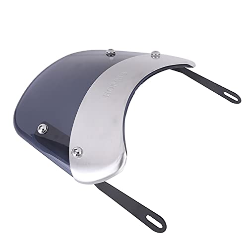 Pare-brise moto universel phare 5 7 pouces saute-vent retro ABS noir