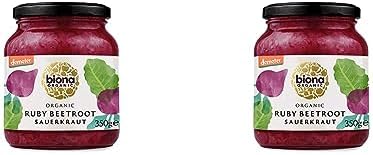 Biona Demeter Organic Sauerkraut Ruby Red 350g (Pack of 2)
