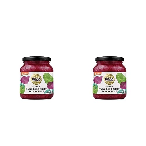 Biona Demeter Organic Sauerkraut Ruby Red 350g (Pack of 2)