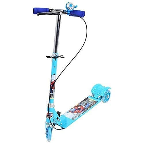 SHREEJIIH 3 Wheeler Foldable Scooter with Brake and Bell, LED on Wheels and Height Adjustable Up to 76cm for Boys and Girls (4 to 7 Years)(Multicolor) 1