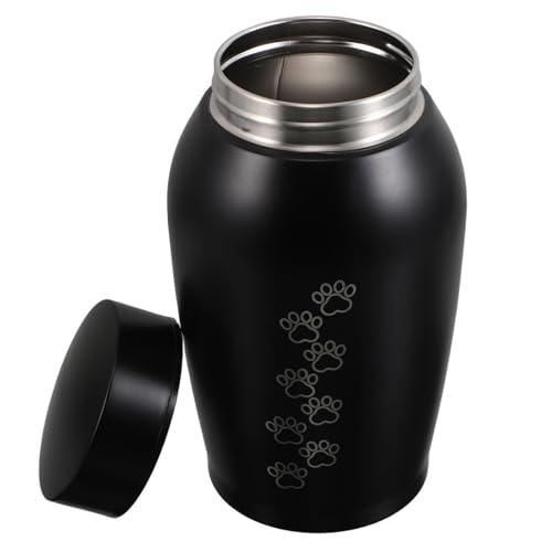 BESPORTBLE Urne Funéraire en Acier Inoxydable Étanche Grosse Taille pour Animaux de Compagnie, Boîte à Cendres Multifonction pour Chats et Chiens, Mémorial Commémoratif Solide pour Domicile