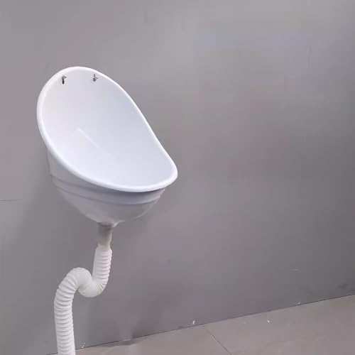 MTSYXYM Wall-Mounted Men's Bathroom Urinal,public Toilet Urinal,Ommercial Men's Adult Urinal Bathroom Toilet,Small and simple appearance, space-saving installation,for Bathrooms, Hotels.