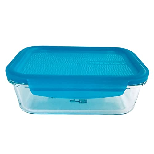 Tupperware Premiaglas 1,0 L Premia Glass transparente, apto para horno (sin grill), también para microondas y congelador.