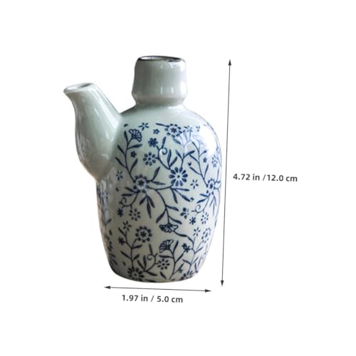 Operitacx 1pc Ceramic Sauce Bottle for Home Restaurant Use Stylish Seasoning Container for Parties Banquets Keeps Condiments Kitchen Essential