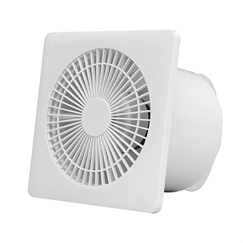 Ventilador de ventilación para pared y ventana, ventilador de 4 pulgadas cuadrado con válvula de retención, extractor potente y de bajo ruido para baño, cocina y hogar miniatura 1