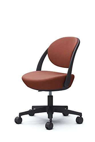 オカムラ パラベル パーソナルチェア 在宅ワーク対応 5本脚ウレタンキャスター ブラック テラコッタ 8CBAES-FXW6