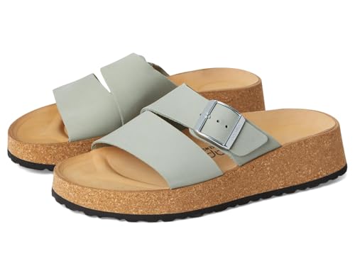 Birkenstock Female Almina Platform Sandal - Nubuck Pure Sage Women 8-8.5