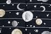 Beddy's Space Theme Durable Zipper Bedding for Kids, Bed in a Bag, Black Sheets and Universe Galaxy Comforter with Stars & Solar System, Includes Pillowcase and Sham, Easy to Make and Wash