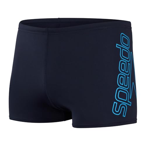 Speedo Boom Logo Placement Bañador Hombre, Azul Marino/Azul, XS