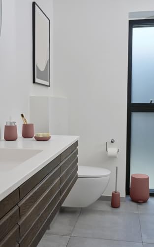 Zone Denmark Nova Soap Dispenser Diameter 8 x 11.5 cm 0.25 Litres Peach Red, 0,25 liter - dia. 8 cm - Image 3