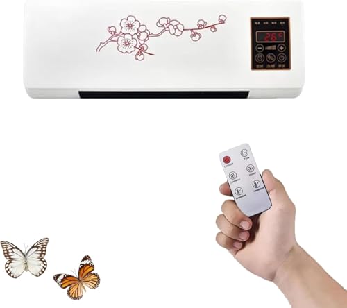 Climafy Air Conditioner, Ductless Air Conditioner Wall Mount, Heater And Fan Combo, Portable, Cold And Hot,Mini,Super Quiet,With Remote,For Home Office Bedroom