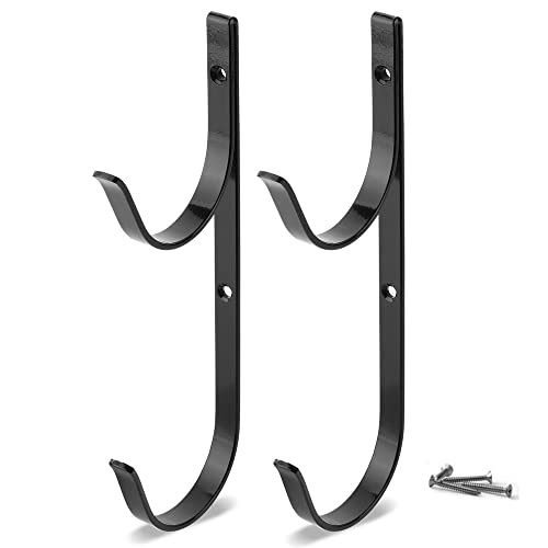 zalati Percha para poste de piscina, 2 piezas, soporte de aluminio, gancho para equipos para piscinas, jardines, garajes, granjas, accesorios de herramientas de desgaste