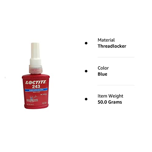 1329467 Loctite Primerless Threadlocker 243, 50Ml, Blue #TOP2