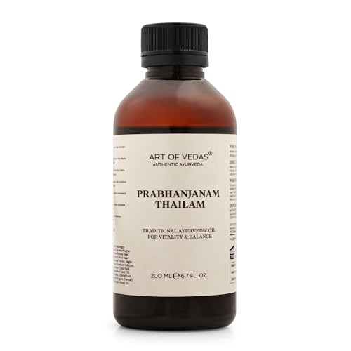 Art of Vedas Prabhanjanam Thailam 200 ml – Aceite tradicional ayurvédico para masaje y cuerpo | Formulación de hierbas clásica según Ayurveda | Para Abhyanga, Self Care & Wellness rituales