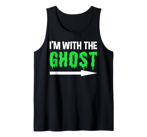 Homme Costume d'Halloween assorti I'm With The Ghost Funny Couples Débardeur