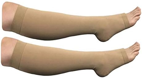 HealthyNees Big Tall Plus Calf Extra Wide 20-30 mmHg Open Toe Compression Socks
