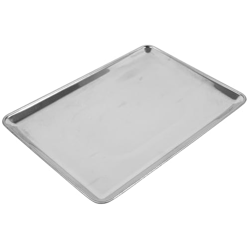 Cabilock Electronic Scale Tray 30kg Steel Weighing Pan with Plastic Feet 15x24mm Hole Distance Universal Digital Scale Accessory for Kitchen and Industrial Use