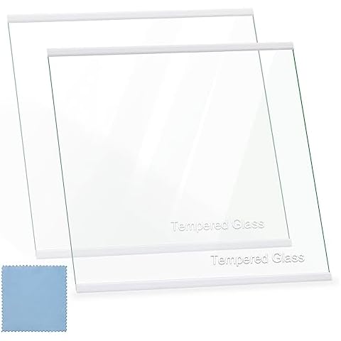 W11130203 Freezer Glass Shelf Replacement for Whirlpool Ikea Refrigerator Glass Shelf -Replaces W10773887, WPW10527849,AP6262440-11.69" X 9.88" (2Pack) Cover