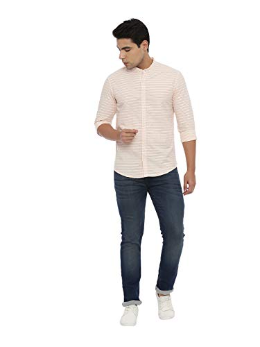 Image of Diverse Men's Striped Slim fit Casual Shirt (DCMCF11SC14L06-3895C 