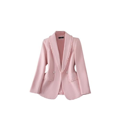 Women Solid Color Blazers Office Long Sleeve Lapel Jacket Chic Vintage Burr Slim Coats2