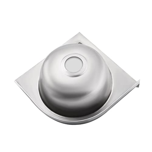 Fregadero pequeño triangular de acero inoxidable ideal para optimizar espacios públicos 5