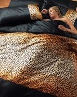 JRI Leopard Print Design 3 Piece Luxury Soft Bed Set Include (1xDuvet Sheet, 2xHousewife Pillow Case)-(Same Day Dispatch)