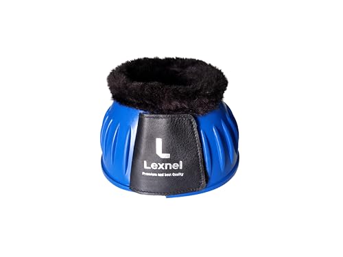 Image of Rubber Bell Boots, Durable Bell Boots for Horse - Superior Hoof Protection and Comfort 1 Pair (Blue, Small)