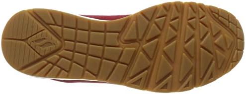 Skechers Men's UNO-STACRE Sneaker, RED, 9.5 | Image 3