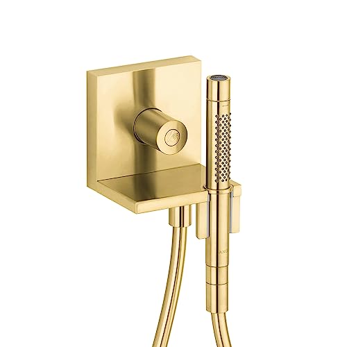 AXOR ShowerSolutions ducha manual 5 pulgadas oro cepillado