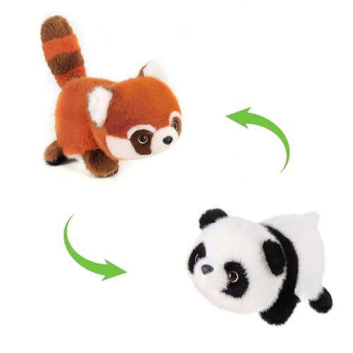 Image of Tickles Reversible White and Red Panda Soft Stuffed Plush Animal Toy for Kids (Size: 25 cm)