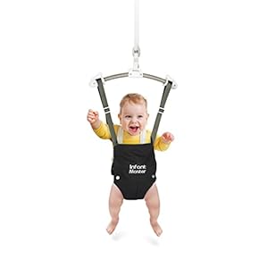 Infant Master Baby Doorway Jumpers, Sturdy Johnny Jumper Adjustable 10.8″-23.6″ Strap, Soft Baby Johnny Bouncer w/Seat Bag, Protable Doorway Jumper and Boucer for Baby, Ideal Gift for Infant