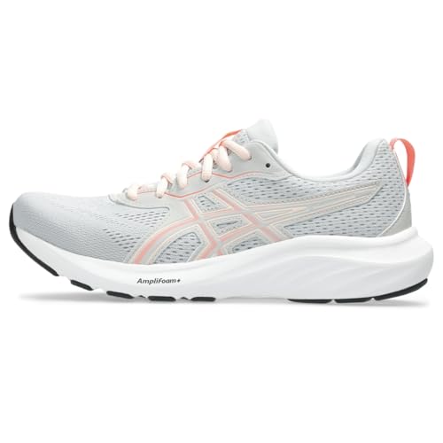 ASICS Women's Gel-Contend 9 Running Shoes, 8, Glacier Grey/Pearl Pink