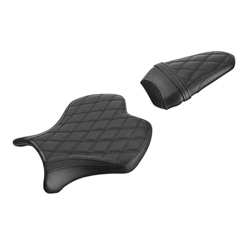 Siège de moto pour Yamaha YZF R6 2017-2022 double assise conducteur et passager noir