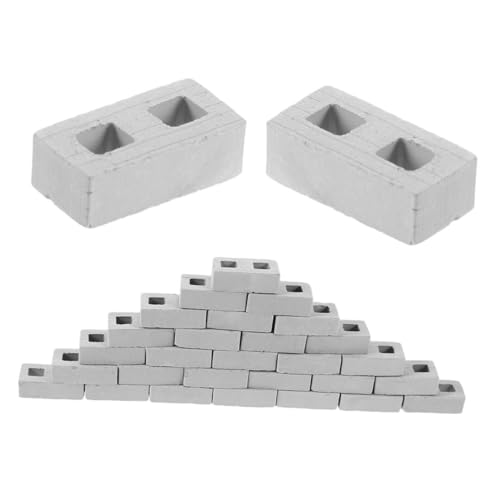 Briques de construction miniature HEMOTON en argile rouge pour maquette de maison x100