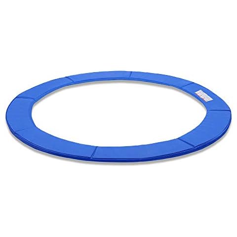 Aufun Trampoline Replacement Pad 8ft, 10ft, 12ft, Safety Spring Cover Padding Surround Pads, UV-Resistant, Tear Resistant, 30cm Wide, EPE foam (244cm, Blue) Cover