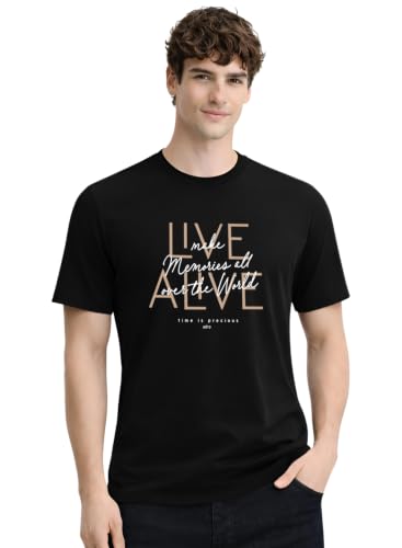Image of ADRO Printed Tshirt for Men | Cotton Printed T-Shirt | Regular Fit Casual Mens T-Shirts | Premium Summer Tshirts